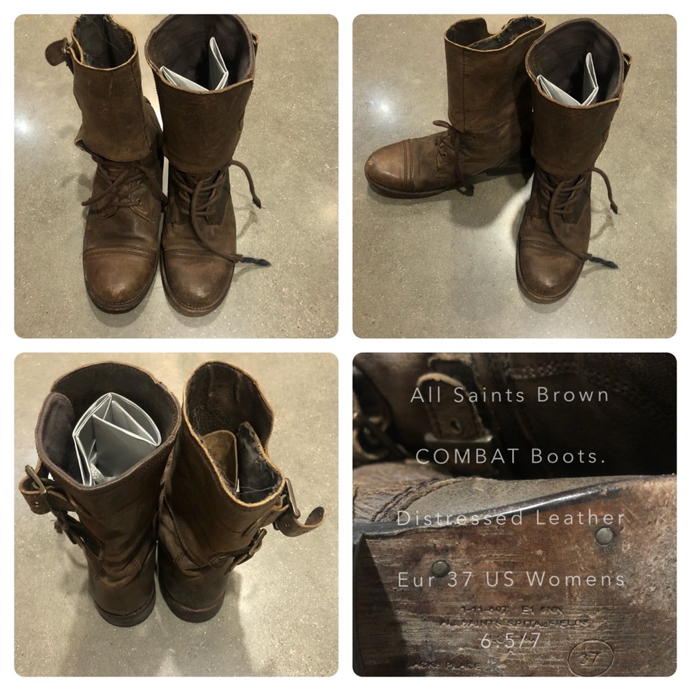 Combat Boots with genuine leather